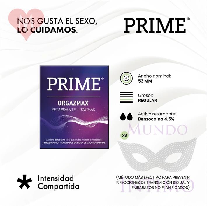  Preservativo prime Orgazmax 